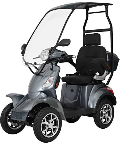 E Roller Mobil Vita Care 4000 Li | E-Roller Lithium, Elektro Mobil Dach Elektromobil 25 km/h (Gray)