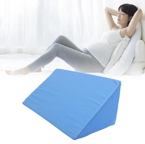 Cuscino a cuneo per il corpo per la prevenzione delle piaghe da decubito, comodo supporto per il posizionamento del corpo, cuscino a cuneo per il supporto laterale della schiena (Blu)