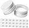EXHUMKY 50pcs Threaded Caps for Glass Bottles Leakproof Screw Cover Lids Airtight Replacement Caps for Beverages Jars and Containers Seal