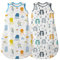 Mosebears Baby Schlafsack Sommer 2-Packung, Cute Animal Cartoon waschbare Decke 0,5 tog für Mädchen und Jungen, tragbare Decke ohne Ärmel Schlafsac (Bärenfisch, M (6-12 Monate))