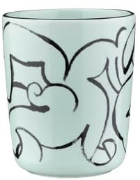 Marimekko Oiva/Pistilla Mug 2,5 dl, Mint, Black