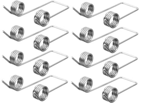 MUCKLILY 8stücke Ersatz-torsionsfedern Für Mülleimerdeckel Metallfedern Zur Reparatur Von Mülltonnenfedermechanismen Für Mühelose Öffnung Und Schließung