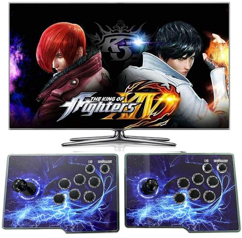 [32000 Games in 1] Separate 3D Pandora's Box, Separate 2 in 1 Classic Arcade Game Console, with Arcade Joystick Double Stick, Support 3D Games, HDMI VGA USB, 1280X720 Full HD Video Game