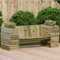 Snsowed Panca con Fioriera 167,5x60x65 cm in Legno Impregnato di Pino,Panca,Panca da Esterno,Panchine da giardino-844644
