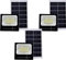 YASTA 3PZ Faro LED da Esterno Con Pannello Solare 100W Luce crepuscolare Luci led da esterno con Telecomando Casa Giardino Viale Sentiero
