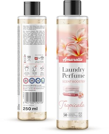 AMARELLA Wäscheparfum 250 ml Tropicala, konzentrierter Duftzusatz fürs Waschen, Lavendel & Orange mit Minze, Basis Eukalyptus Rosmarin Holz, langanhaltend, bis 50+ Wäschen, für Baumwolle & Synthetik