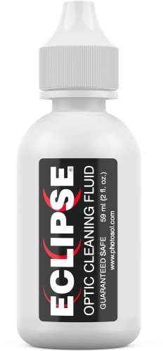 Eclipse Optic Cleaning Solution - Camera Lens and Digital Sensor Cleaner Fluid - Works With All Cameras, Binoculars, And Other Optical Products - Dropper Tip (59ml) - 2oz