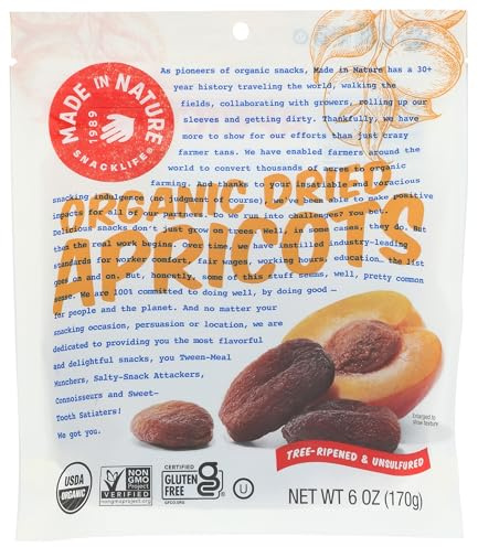 Organic Tree Ripened Apricots, 6 oz (170 g)