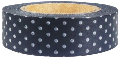 allydrew Dotted Japanisches Washi Tape Black Dots