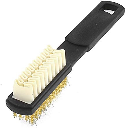 shoeslulu Intensive Pflege Wildleder und Nubuck 4 Möglichkeiten Leder Pinselreiniger 1 Packung Longer Wires [Larger Surface]