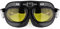 Alamor Motorrad Brille Vintage Classic Brille Retro Pilot Cruiser Steampunk Uv Protecti - Gelb