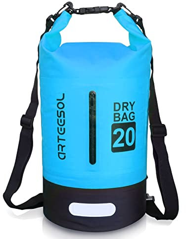 Blackace arteesol Dry Bag wasserdichte Tasche 5L/10L/20L/30L Wasserfester Beutel Packsack mit Langen Doppeltem Verstellbarer Schulterriemen für Schwimmen Bootfahren Kajak Wassensport Treiben