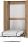 FurnitureByJDM Schrankbett 90x200 cm – Vertikales Klappbett für Platzersparnis – Kompaktes Klappbares Bett im Schrank – Teddy Wandbett (Craft Gold)