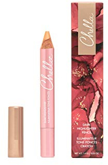 Chella Highlighter Pencil, Dark - Vegan, Cruelty Free, Paraben Free, Gluten Free - Use as a Highlighter, Concealer and Under Eye Liner