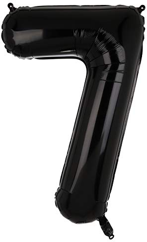 100 CM Groß Schwarz Zahl 7 Folienballon Luftballon Folien Mylar Riese MäDchen Helium Luftballons Geburtstag Party Deko Lieferungen Baby XXL