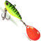 4Street Premium Spin-Jig Angelköder mit Spinnerblatt hochfrequente Aktion Raubfisch Angel Zubehör, firetiger, 4.1cm / 21g