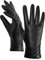 GSG SINCE 1998 Echtes Lammfell Lederhandschuhe für Damen Warm Gefütterte Touchscreen Winterhandschuhe Schwarz XL