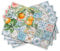 Maison d' Hermine Tischsets, 100% Baumwollstoff, Set mit 4 dekorativen, Ostern waschbaren Tischsets für Zuhause, Küche, Essen und Camping, Agrume – Frühling/Sommer(33 cm x 48 cm)