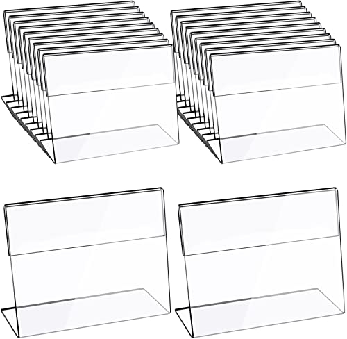 CCCYMM Acryl-Schilderhalter, transparenter Bilderrahmen, Foto-Schilder, abgeschrägte Rückseite, für Büro, Schreibtisch, Restaurant, 10,2 x 15,2 cm (horizontal)