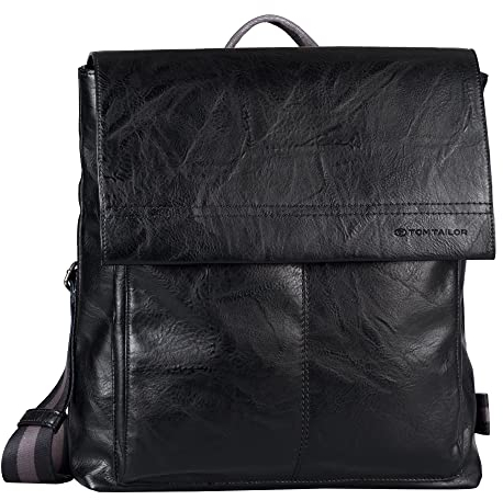 TOM TAILOR, KANSAS, Herren, Rucksack, L, Schwarz