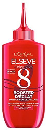L’ORÉAL PARIS - Soin Booster d'Éclat - Cheveux Colorés ou Méchés - Prolonge la couleur - Sans Silicones - Technologie Lamellaire - Elseve Color-Vive 200 ml