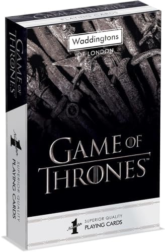 Waddingtons Number 1 Game of Thrones Spielkartenspiel, Betreten Sie die Welt von Westeros und Spielen Sie mit Cersei, Tyrion Lannister, Jon Snow, Sansa und Arya Stark, Geschenk und Spielzeug für