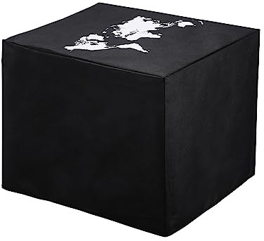 kwmobile Cover kompatibel mit Brother DCP-L3510CDW / L3710CW / L3730CDN / L3750CDW - Tasche Hülle Drucker - Staubschutzhülle Schutzhaube Schutzhülle - Weiß Schwarz Travel Umriss