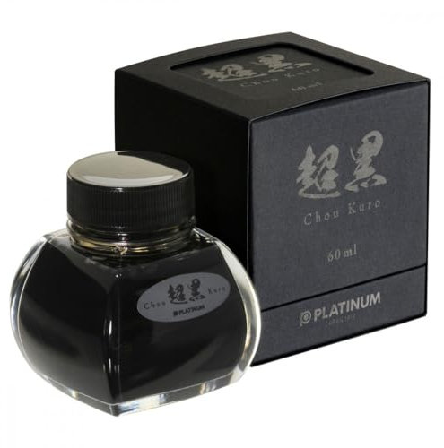 PLATINUM, Ink Bottle - Carbon Black CHOU Kuro (60mL).