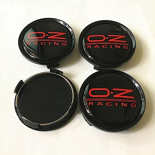 BAGLEV 4 Stück Wheel Hub Caps Radzierdeckel Mittellochdeckel Ersatzteil,für OZ Racing 74mm Wasserdicht Staubdicht Verschleißfest und Langlebig Autozubehör Verwendet,B