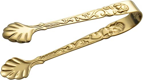 Pinzas de cocina Vintage Rose Relief Pinzas for cubitos de hielo de Pinzas for azúcar Pinzas for alimentos Mini cocina Pinzas for servir Té Café Bar Accesorios pinzas