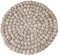 Maharanis Fairtrade Filz Topf Untersetzer Natur grau 22 cm handgefertigt 100% Wolle
