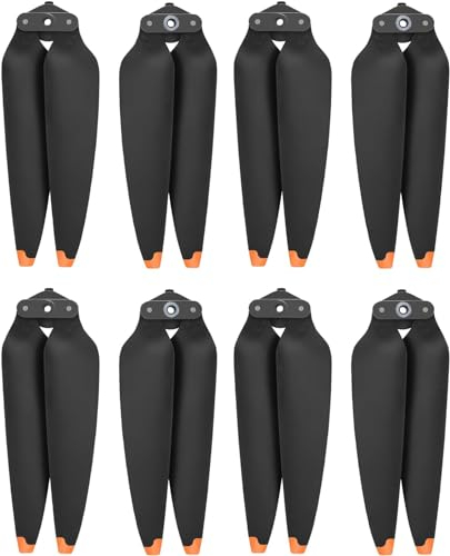 Bocguy Air 3 Propeller, 8 Pcs Drohne DJI Air 3 Propeller mit Quick Release Design, DJI Air 3 Zubehör für Drohnenersatz, Low-Noise & Stabil Propeller (Orange)
