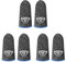 ZKGYUS 6 Stück Gaming Finger Sleeve, Handy-Gaming-Fingersleeves, PUBG Game Finger Sleeve, Flexibel Atmungsaktiver Gaming Finger