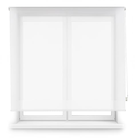 Blindecor Premium Verdunkelungsrollo nach Maß | Farbe Weiß | Rollo 130 x 170 cm (Breite x Höhe) Stoffgröße 127 x 165 cm | Rollo zum Aufrollen, mit 38 mm Rohr, robuster und eleganter