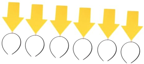 Housoutil 6stücke Lustige Pfeilspitzen Haarreifen Kreative Haarschmuck Für Partys Geburtstagsfeiern Und Karneval Modisches Stirnband Mit Pfeilkopf Für Foto-requisiten Und Spaßaccessoires