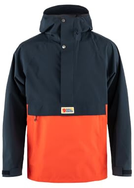 Fjällräven Herren Vardag Hydratic Anorak, Dark Navy/Flame Orange, XXL
