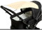 Sonnensegel mit UV-Schutz 50+ universal Sonnenverdeck für Kinderwagen Baby Sonnenschutz (Beige)
