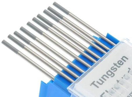 Kwweeoo Électrode tungstène WC20, 2% cérium, Gris, 10pcs Ø:1.6 mm, L:175 mm | allumage doux, peu d’usure. Idéale pour acier carbone, inox et alliages légers en soudure TIG