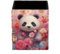 Pot à crayons - Fleur de panda - Accessoires de bureau - Organisateur de rangement pour pinceaux de maquillage - Organiseur de papeterie pour bureau, école, maison