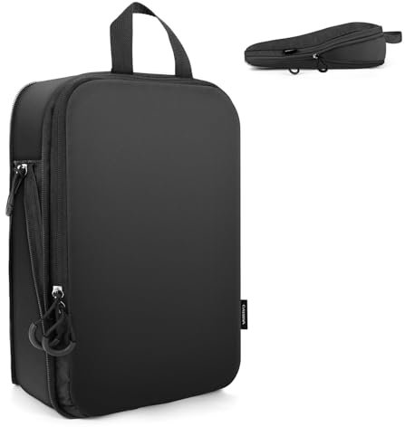 Carttiya Koffer Organizer Kompression, Packwürfel Set Kompression Ihres Reisegepäcks, Compression Packing Cube, Komprimierbaren Packwürfeln zur Organisation Packtaschen (Schwarz, 1 Stück)