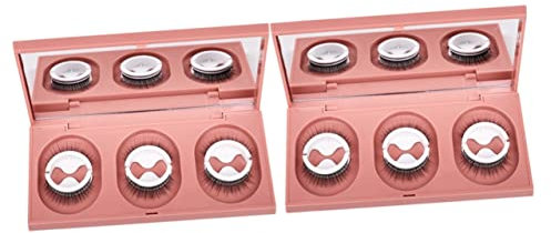 NOLITOY 6pairs Self-adhesive False Eyelashes Natural Look Wispy Lashes Extensions for Easy Application Lightweight Comfortable Wear for Daily Use and Special Occasions