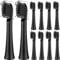 Replacement Toothbrush Heads Compatible with Colgate Hum Connected Smart Battery Electric Toothbrush Head, 10 Pack, Black