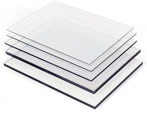Dachplatten aus Polycarbonat, Transparente Acrylplatten, Polycarbonatplatten, klare, flexible Kunststoffplatten, UV-geschützte Dachplatten, für Gewächshaus-Schuppenfenster, Ersatzglas für Bilderrahme