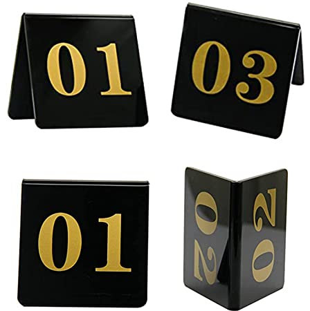 Tischnummernschild, stapelbare Tischnummernkarten, Tischnummernkarte aus Acryl, einfach zu stapeln, perfekt für Restaurants, Einrichtungen und besondere Anlässe, Tischkarten (25. Januar, 80 x 80 mm (