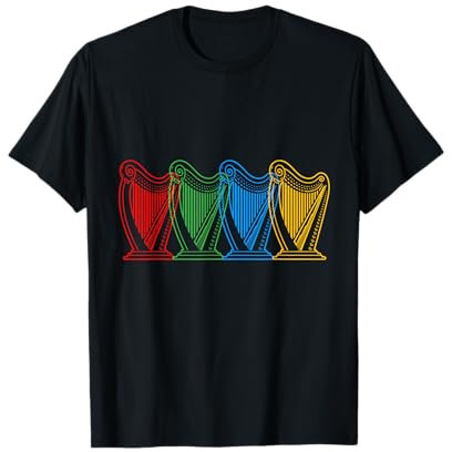 Harfenspieler Harfe T-Shirt