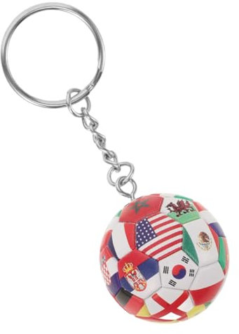 HEMOTON Fußball Schlüsselanhänger Mit Schlüsselring Rucksack Dekoration Fußball Anhänger Aus Kunstleder Für Schlüssel Taschen Und Rucksäcke