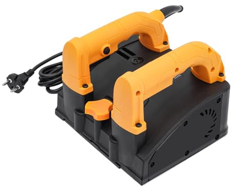 Raboteuse murale électrique 1200 W Ponceuse à béton 1000-4000 tr/min Fraise de rénovation Fraise de nettoyage Fraise à béton 1-4 mm Profondeur de rabotage Fraise à béton pour plâtre sable et murs en