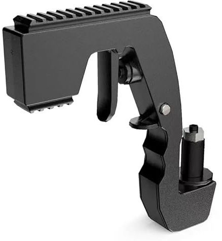 SIUSYACI Champagne Gun Shooter, Beer Shotgun Spray Tool, Shot Gun for Drinking, Alcohol Squirt Adjustable Dispenser for Birthday Wedding Party Portable Lightweight Easy-to-Use (Black)