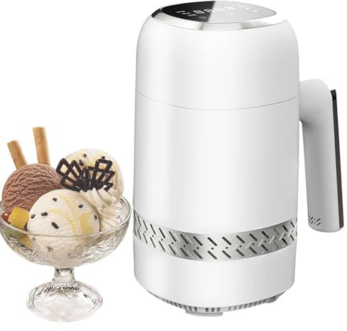 Heladera AutomáTica Con Pantalla Lcd, 6 Modos, Heladera PortáTil Para Queso Helado, Yogur, Postres, Vaso Para Hielo, RefrigeracióN Por Semiconductores, ProteccióN Contra Sobrecalentamiento