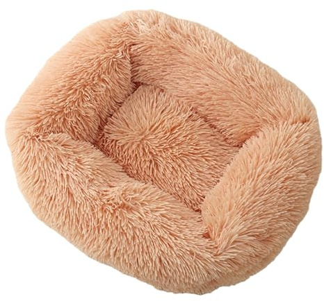 Rudiaoa Hundebett, pelziges Nest für kleine Welpen, Kätzchen, Hundekorb, Haustierbett mit dickem Bezug, mehrfarbige Betten und Möbel